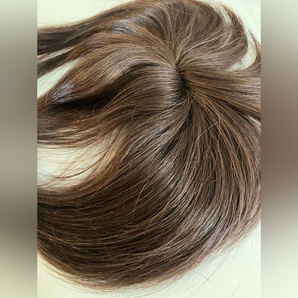 The Hair Shop 100% Human Hair Bang Piece Wig Hairpiece Red Redhead Ginger - Picture 4 of 7